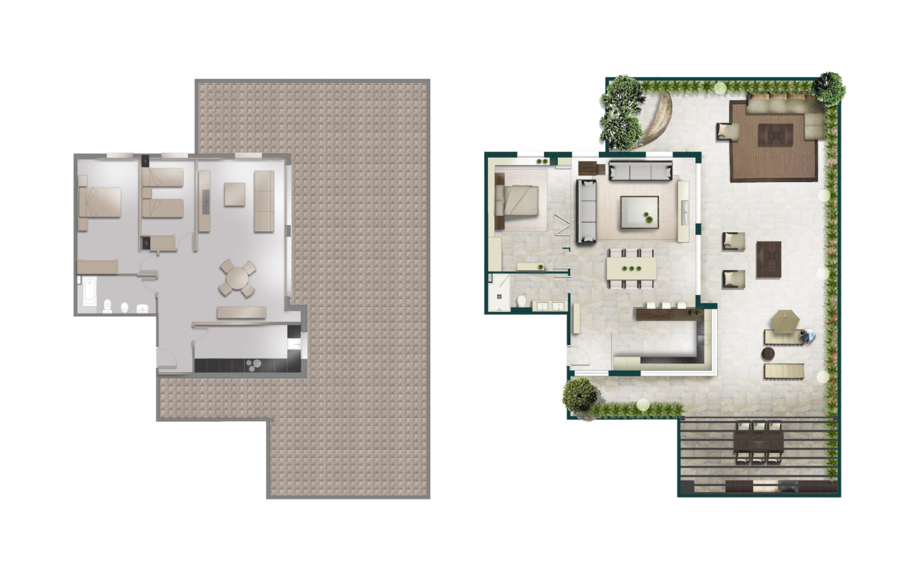 plano propuesta apartamento Benicassim