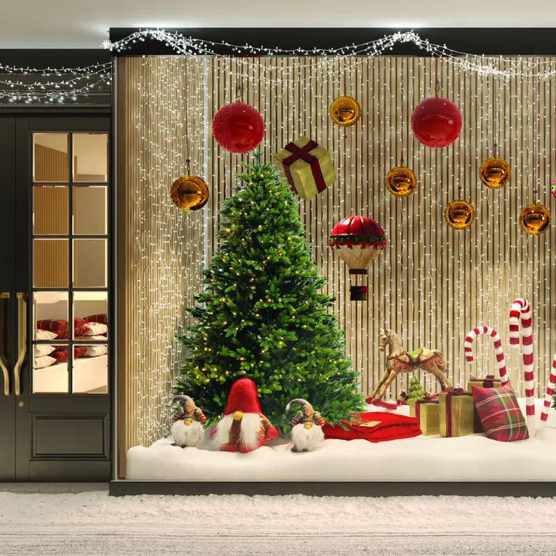 COLORES DE NAVIDAD PARA TU NEGOCIO 9 - Estudio de Interiorismo en Valencia decoracion escaparate navidad