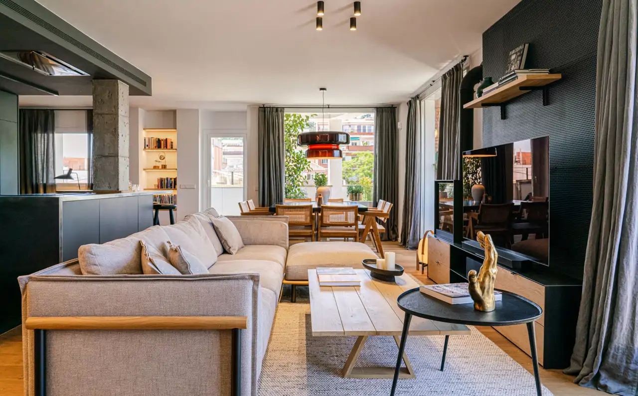 ACCESIBILIDAD EN LA VIVIENDA SIN RENUNCIAR AL DISEÑO 2 - Estudio de Interiorismo en Valencia | Reformas Integrales - Estudiodaes Salon comedor